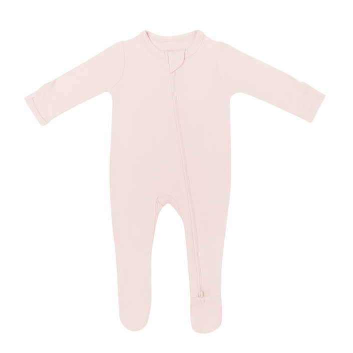 Kyte Baby Zippered Footie Blush