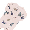 Kyte Baby Zippered Footie Blush Butterfly