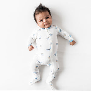 Kyte Baby Zippered Footie Jurassic
