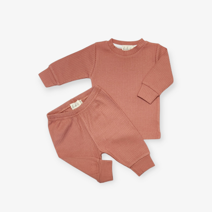 Ba.be.O Two Piece Suit Pink Terracotta