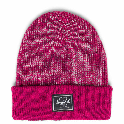Herschel Elmer Reflective Ribbed Toddler Beanie Dragonfruit (1-3 years)