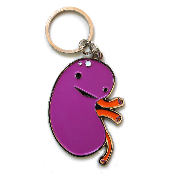 I Heart Guts Kidney Keychain