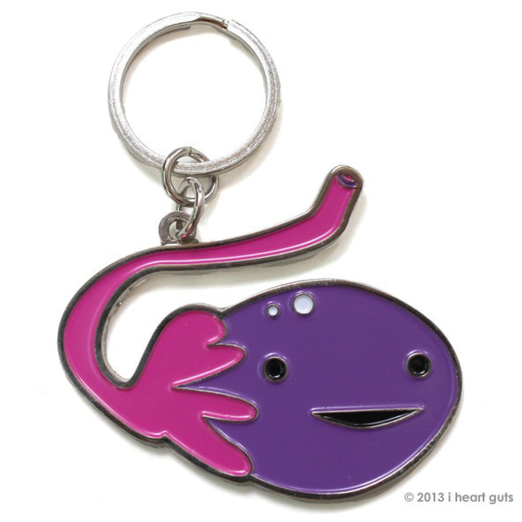 I Heart Guts Ovary Keychain