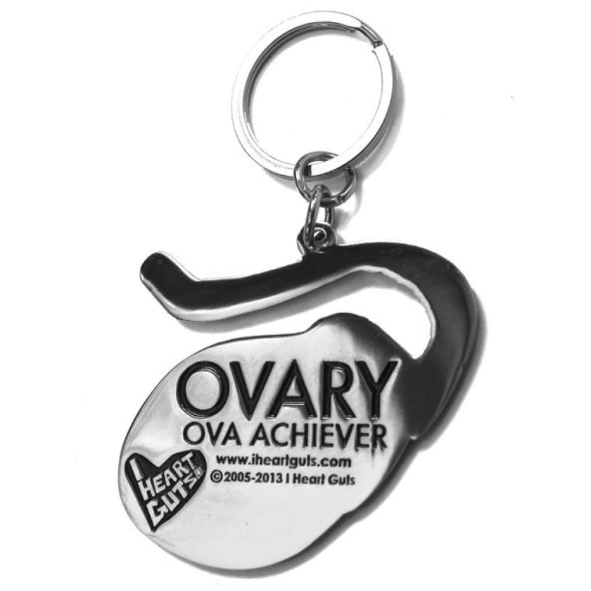 I Heart Guts Ovary Keychain