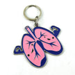 I Heart Guts Lungs Keychain