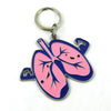 I Heart Guts Lungs Keychain