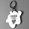 I Heart Guts Lungs Keychain