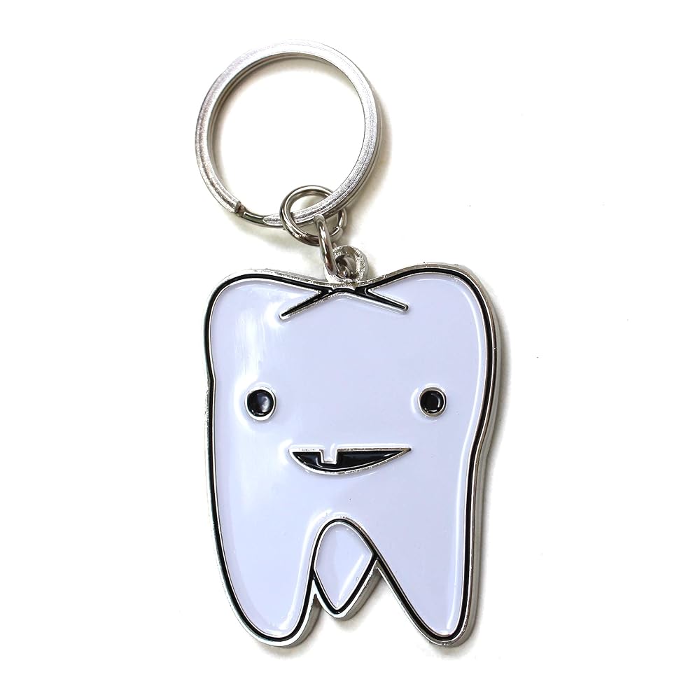 I Heart Guts Tooth Keychain