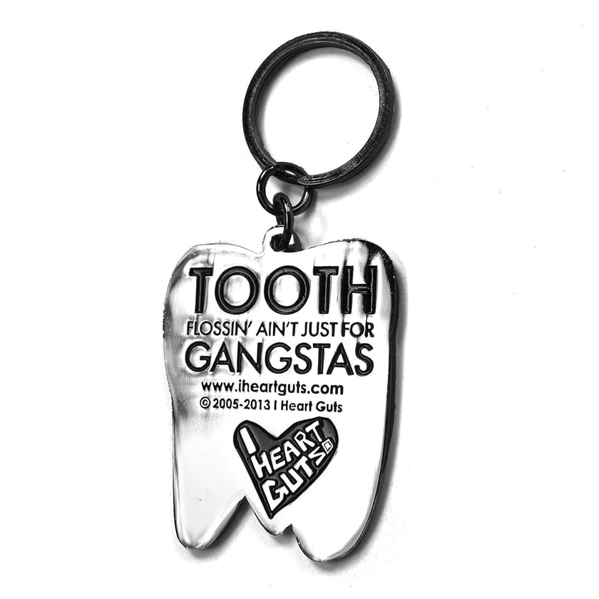I Heart Guts Tooth Keychain