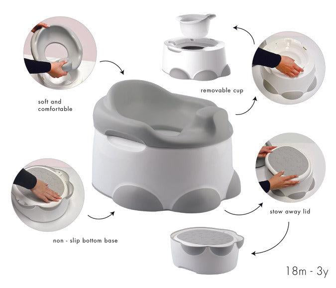 Bumbo Step ‘n Potty Cool Grey