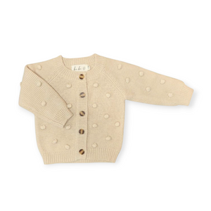 Ba.be.O Dot Cardigan Cream