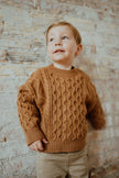 Ba.be.O Cable Knit Sweater Cider