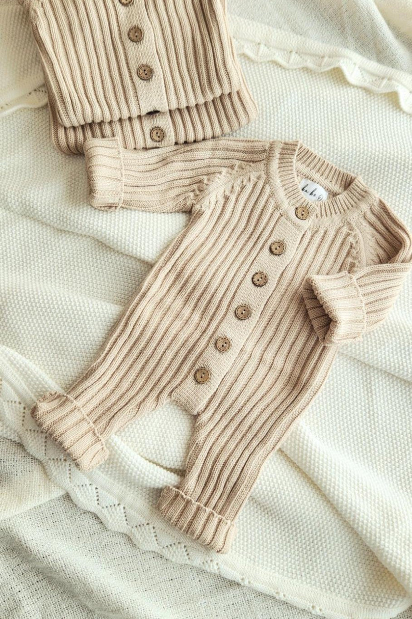 Ba.be.O Knit Romper (0-3 months)