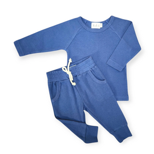 Ba.be.O Ribbed Jogger Set Dark Blue