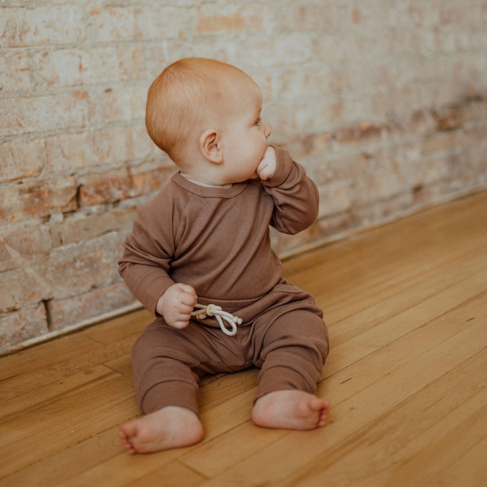 Ba.be.O Ribbed Jogger Set Mauve