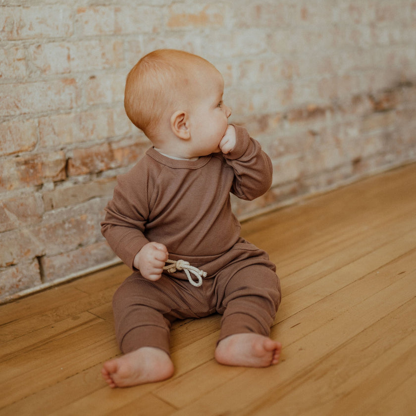 Ba.be.O Ribbed Jogger Set Mauve