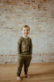 Ba.be.O Ribbed Jogger Set Olive