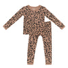 Kyte Baby Toddler Long Sleeve Pajamas Latte Leopard