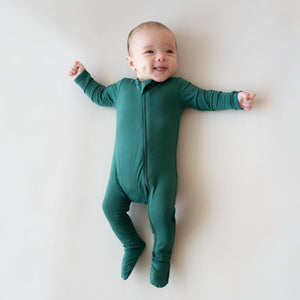 Kyte Baby Zippered Footie in Emerald