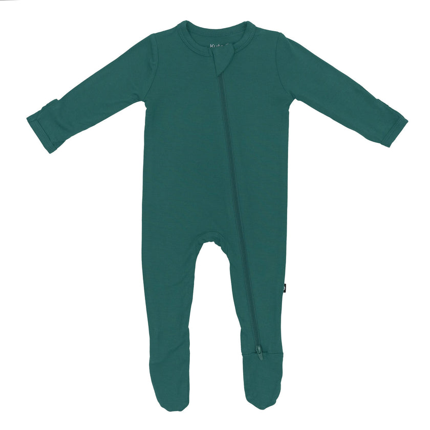 Kyte Baby Zippered Footie in Emerald