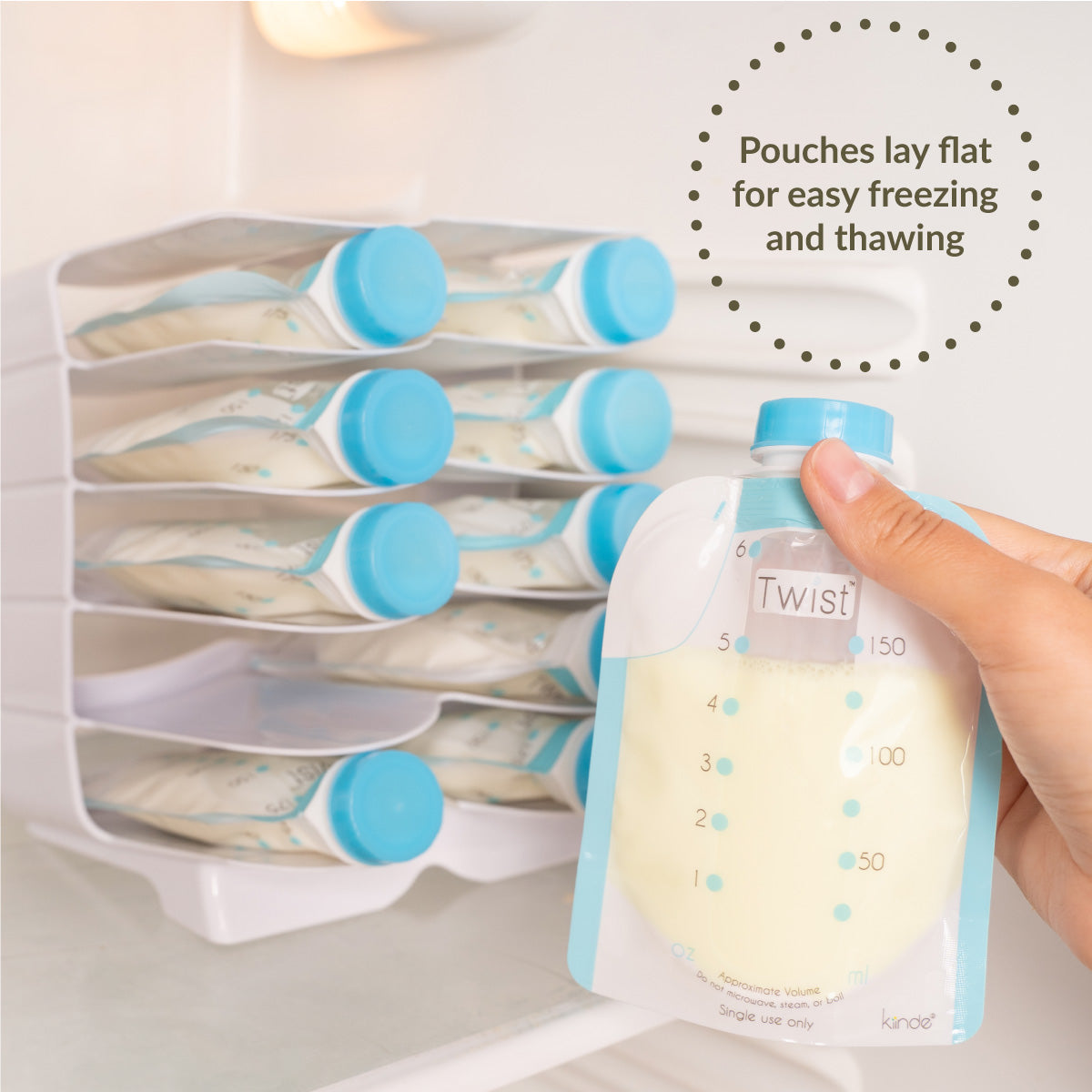 kiinde Twist Keeper Breastmilk Organizer