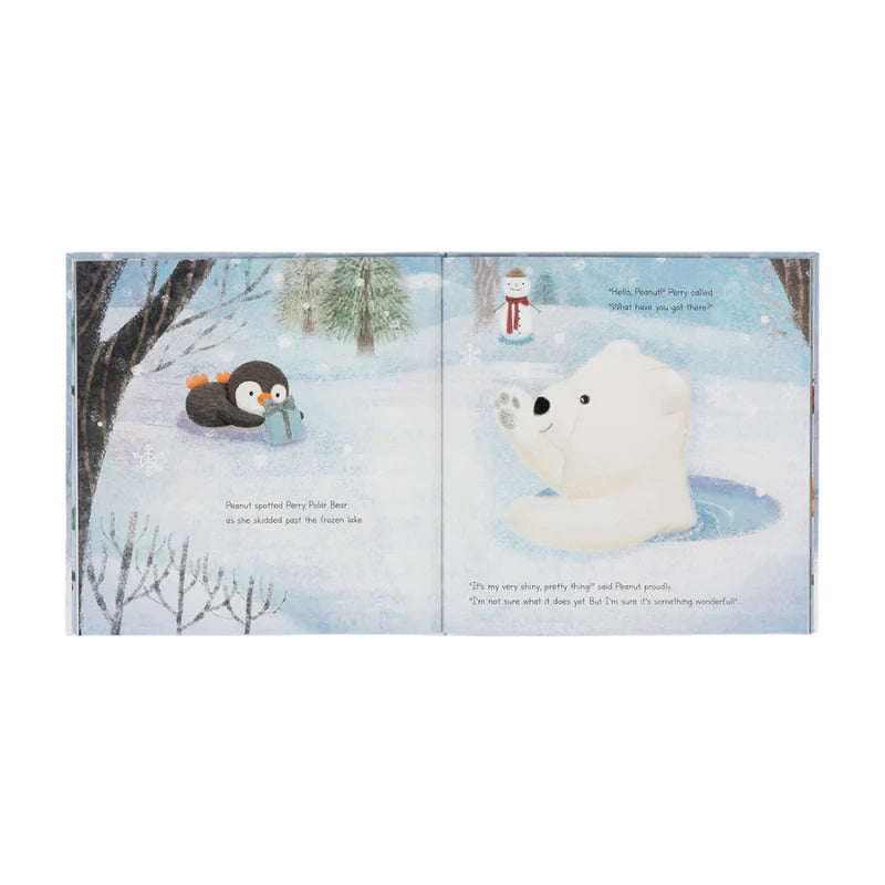 Jellycat Peanut Penguin’s Perfect Present Book