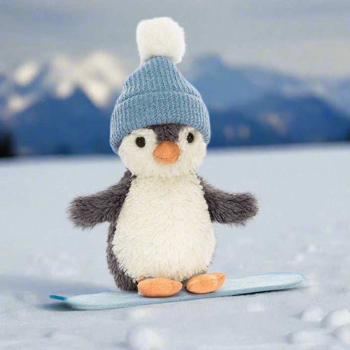 Jellycat Peanut Penguin Snowboarding Small