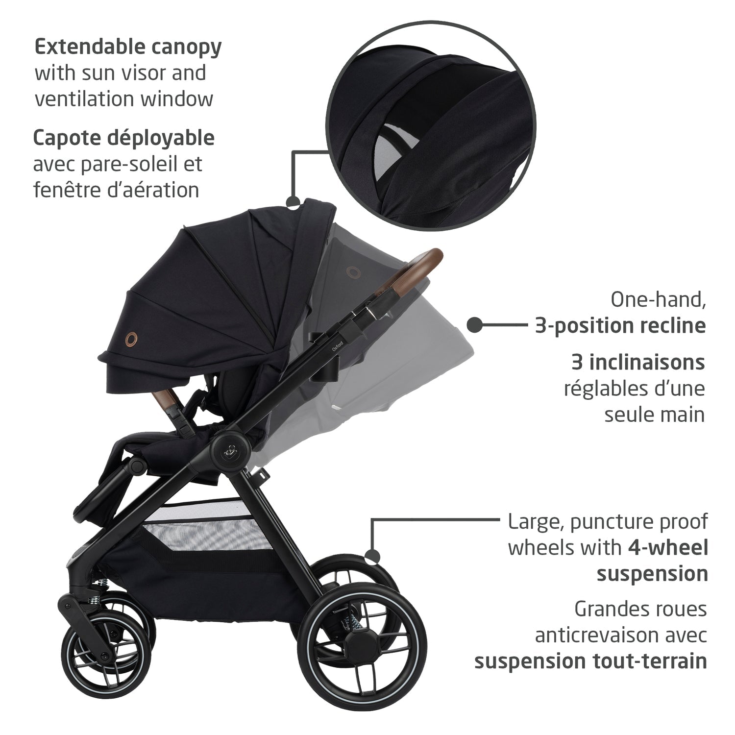 Maxi-Cosi Oxford Travel System + Oria Bassinet