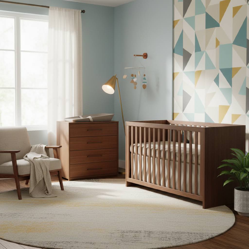 Tulip Contempo Classic Crib & 4-Drawer Dresser Set