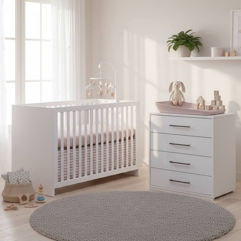 Tulip Contempo Classic Crib & 4-Drawer Dresser Set
