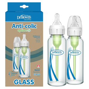 Dr. Brown's Options Narrow 8oz. Glass Bottles (2 pack)