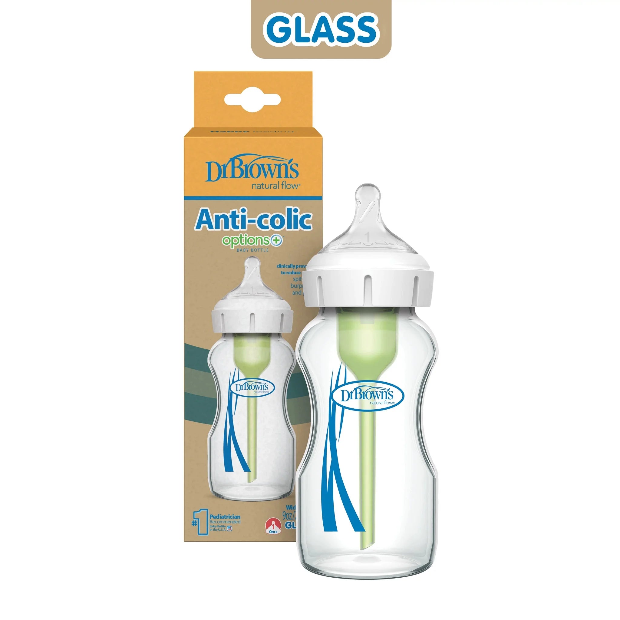 Dr. Brown's Options Wide 9oz. Glass Bottle