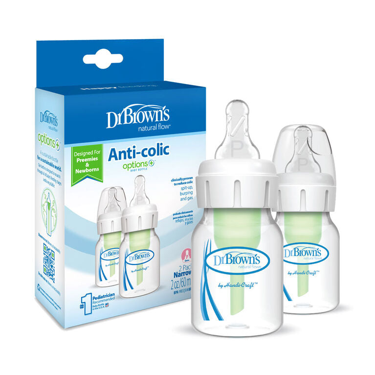 Dr. Brown's Options Narrow 2oz. Preemie Bottles (2 pack)