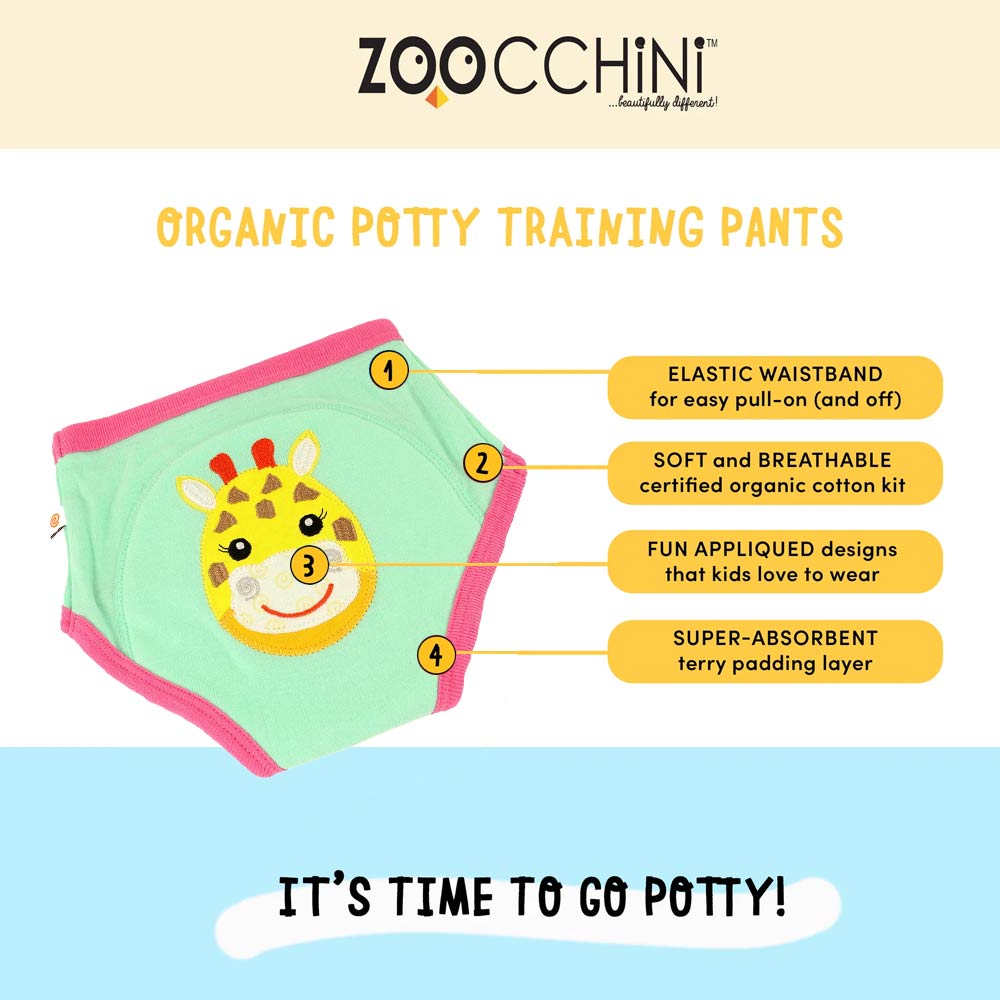 ZOOCCHINI Organic Cotton Potty Training Pants (3 pack)