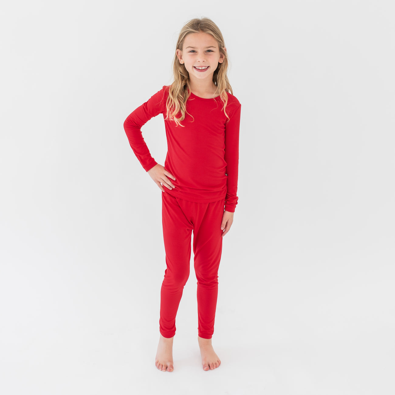 Kyte Baby Toddler Long Sleeve Pyjamas in Cardinal