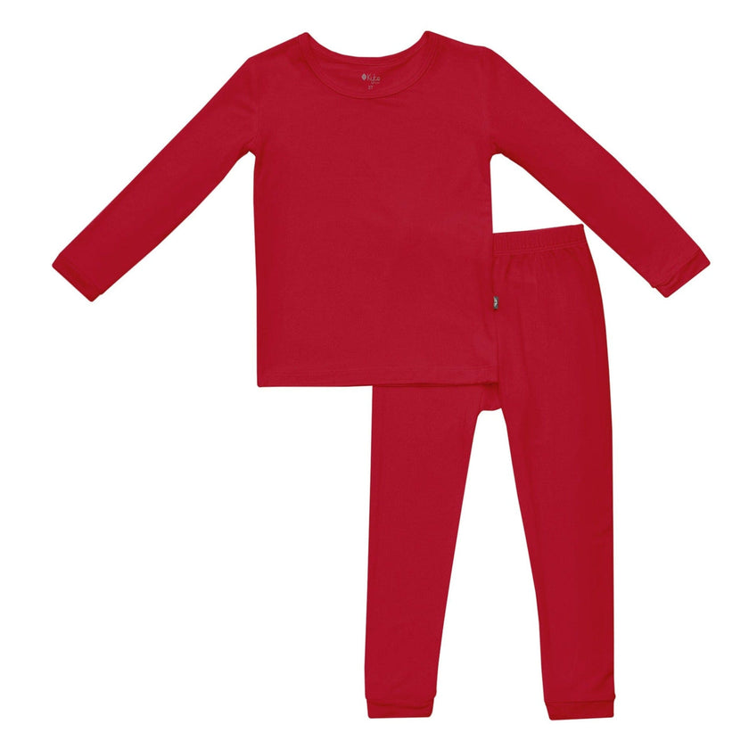 Kyte Baby Toddler Long Sleeve Pyjamas in Cardinal