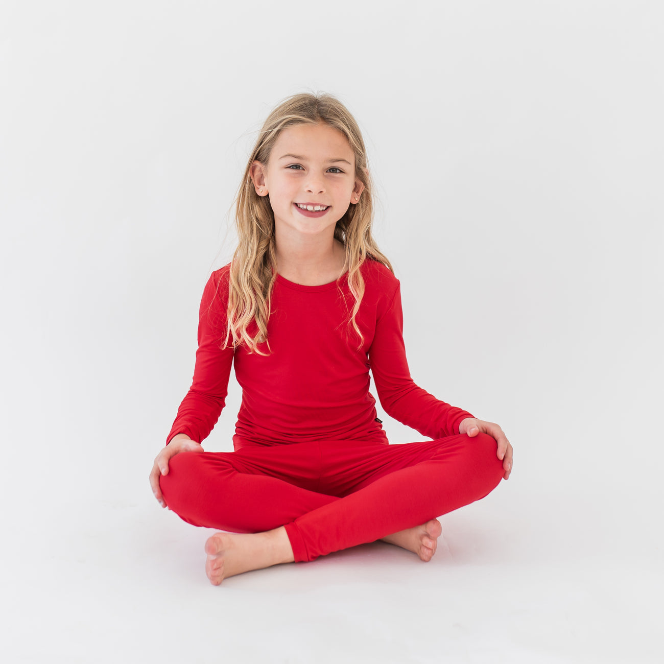 Kyte Baby Toddler Long Sleeve Pyjamas in Cardinal