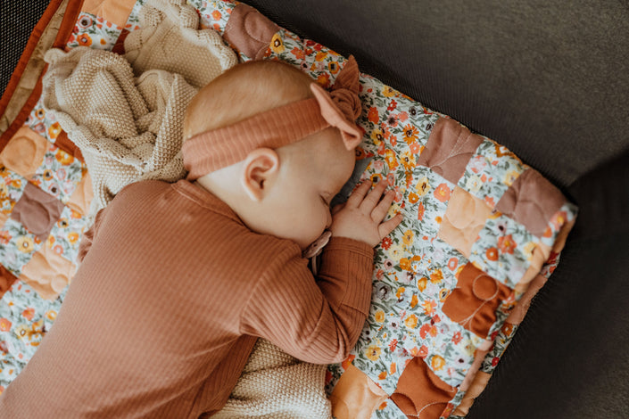 Ba.be.O Ribbed Infant Sleeper Rust