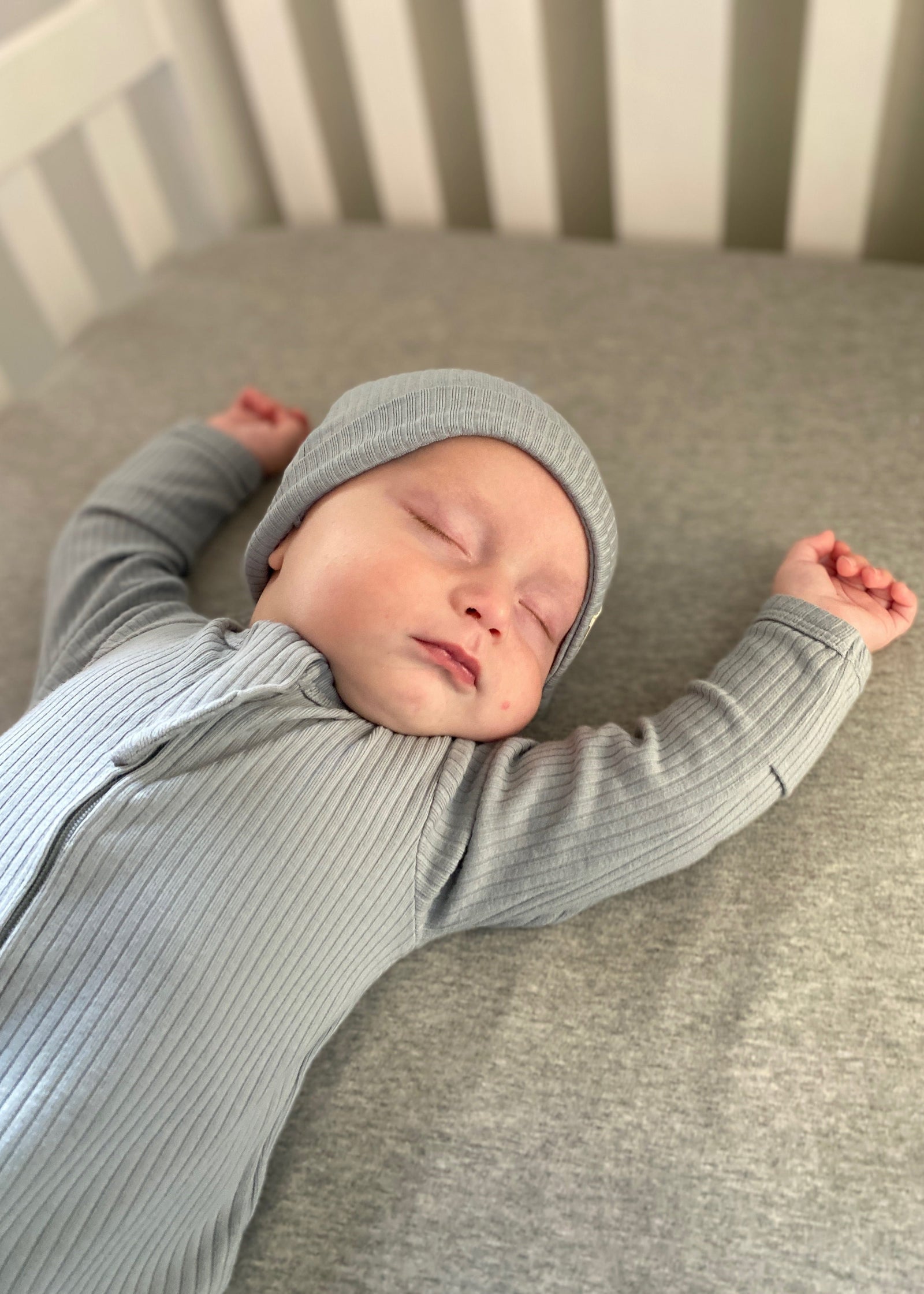 Ba.be.O Ribbed Infant Sleeper Harbour Blue