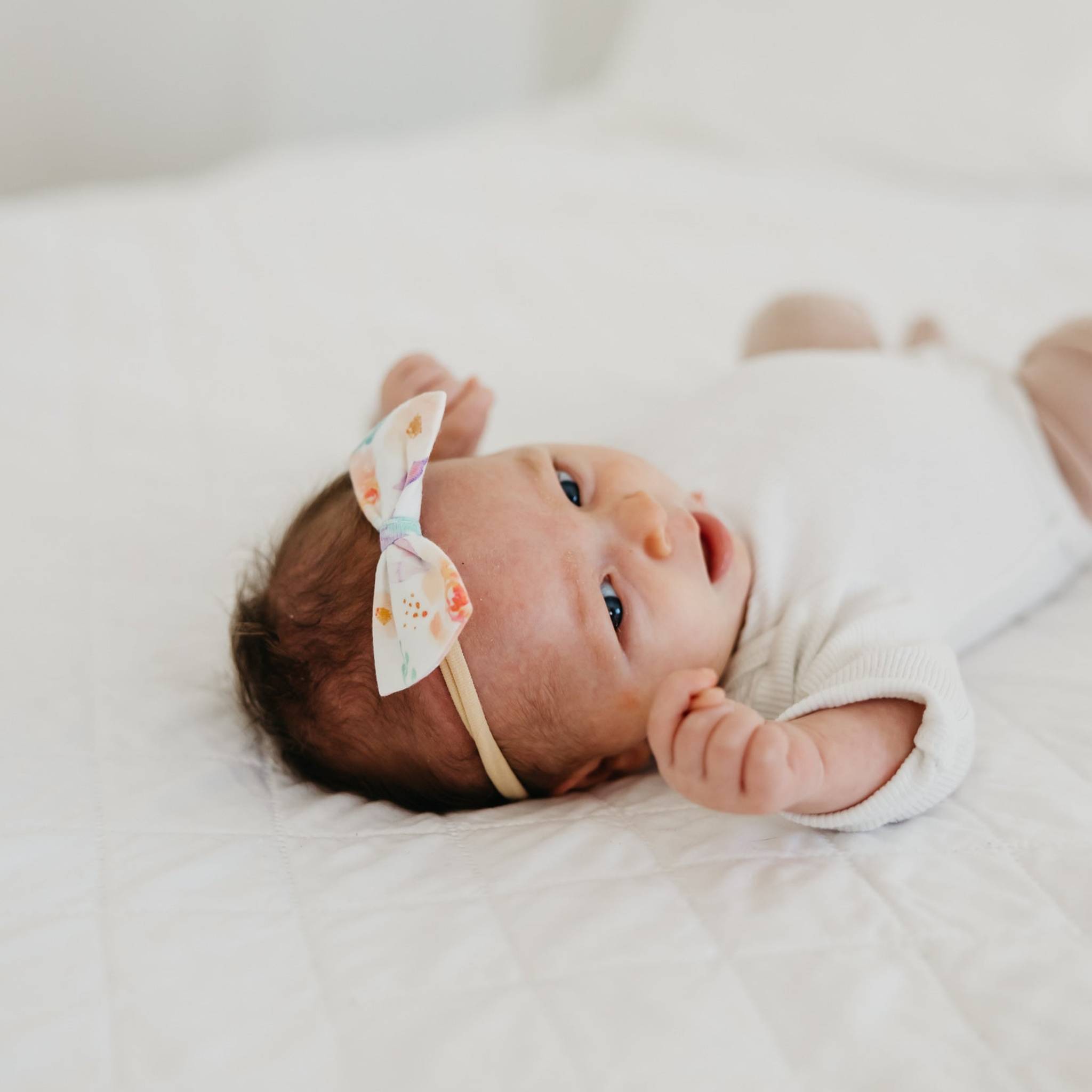 Copper Pearl Bow Tie Nylon Bow