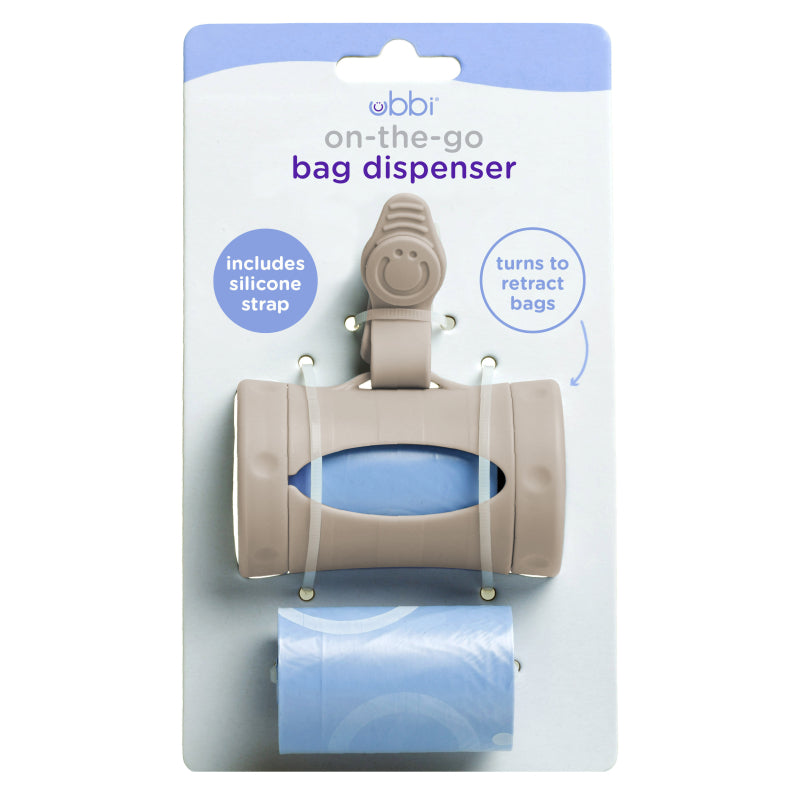 Ubbi On-the-Go Bags Dispenser Taupe