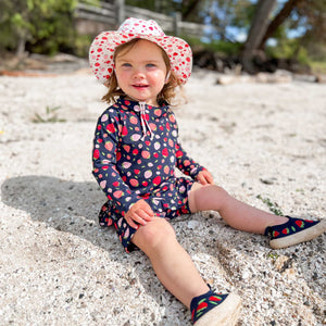 Jan & Jul UV Rashguard Swim Suits Strawberry