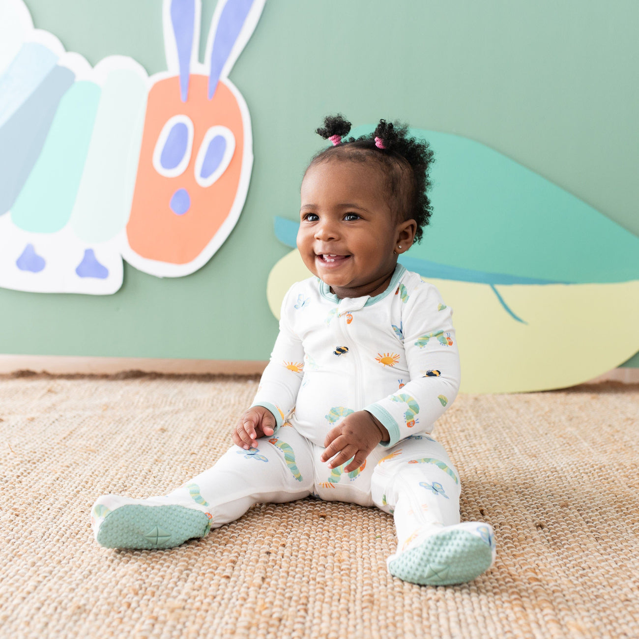 Kyte Baby Zippered Footie in The Very Hungry Caterpillar