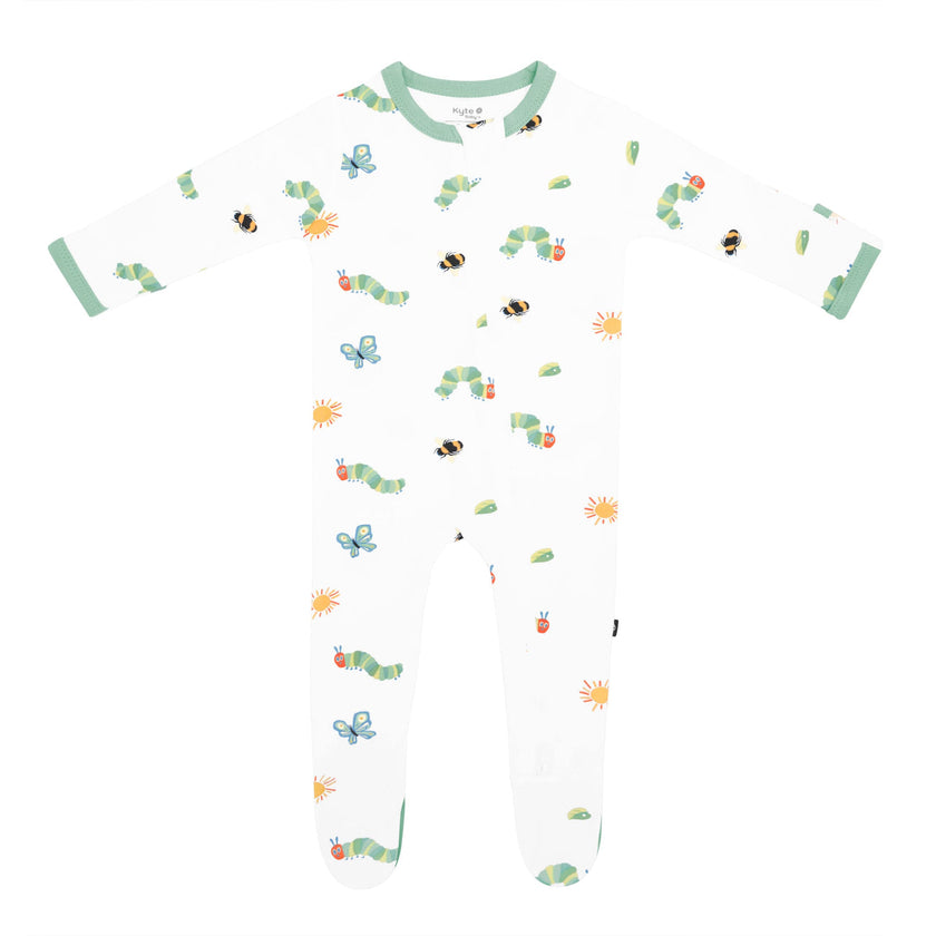 Kyte Baby Zippered Footie in The Very Hungry Caterpillar