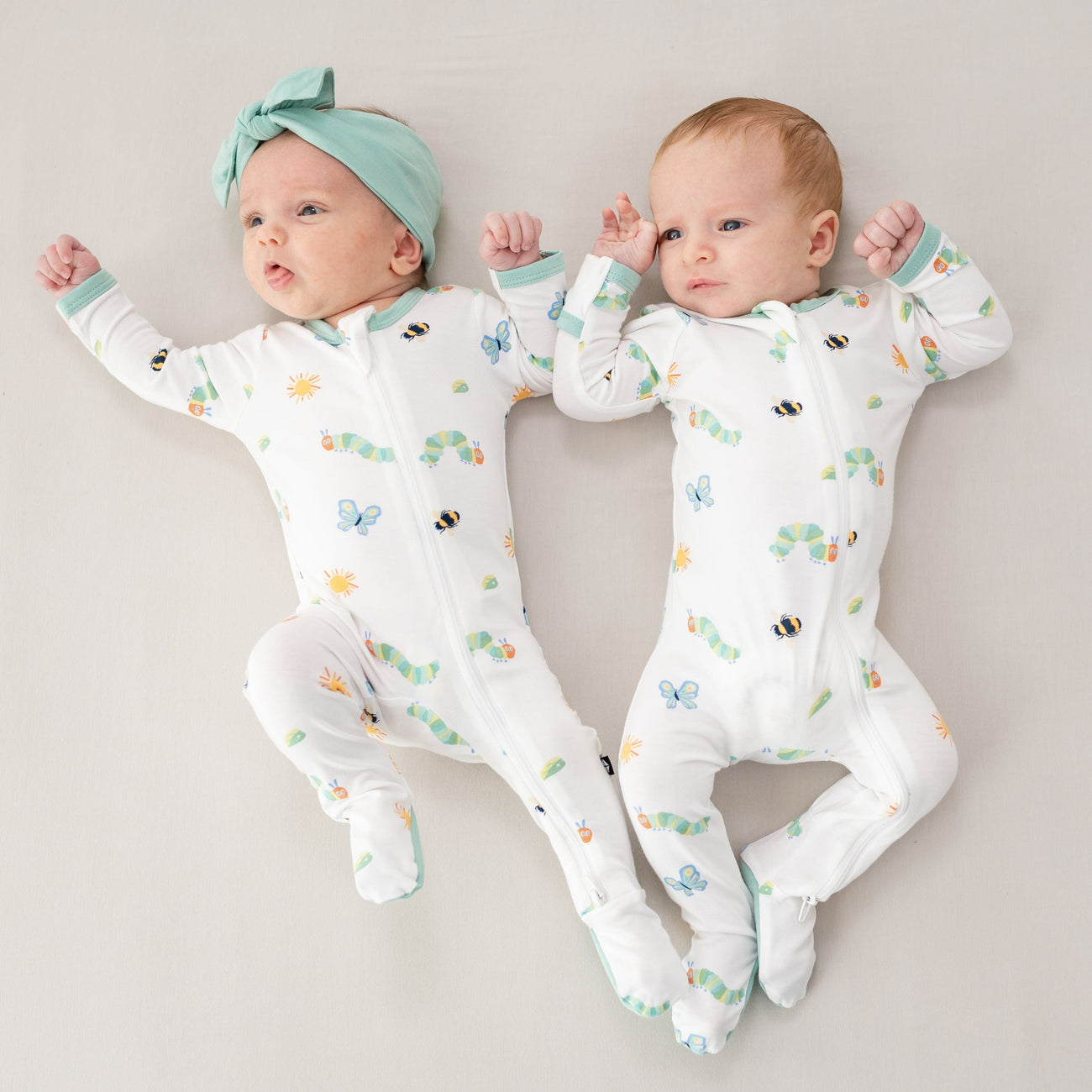 Kyte Baby Zippered Footie in The Very Hungry Caterpillar