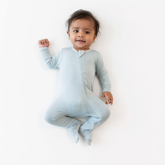 Kyte Baby Zippered Footie in Fog
