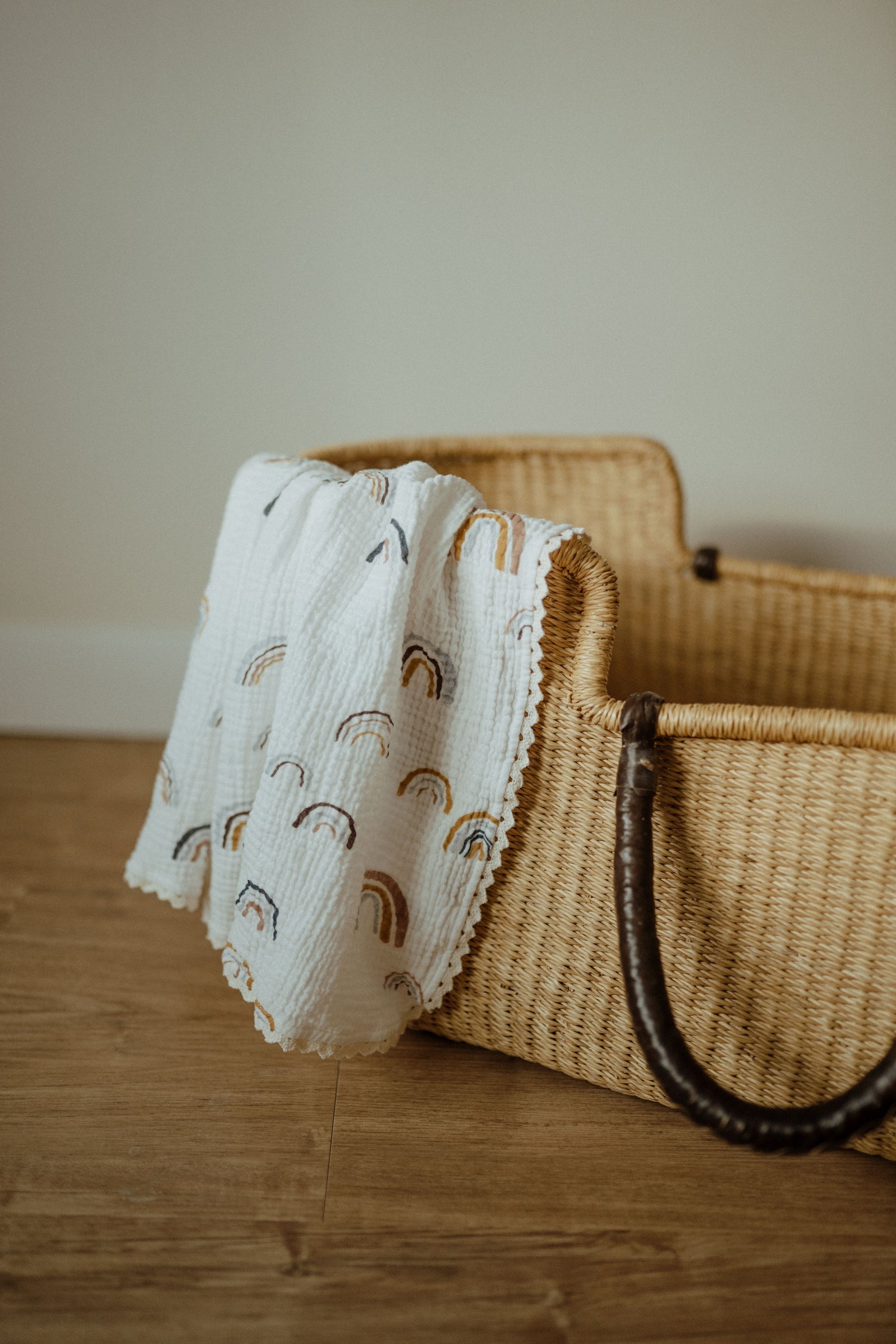 Ba.be.O Organic Cotton Rainbow Muslin Swaddle