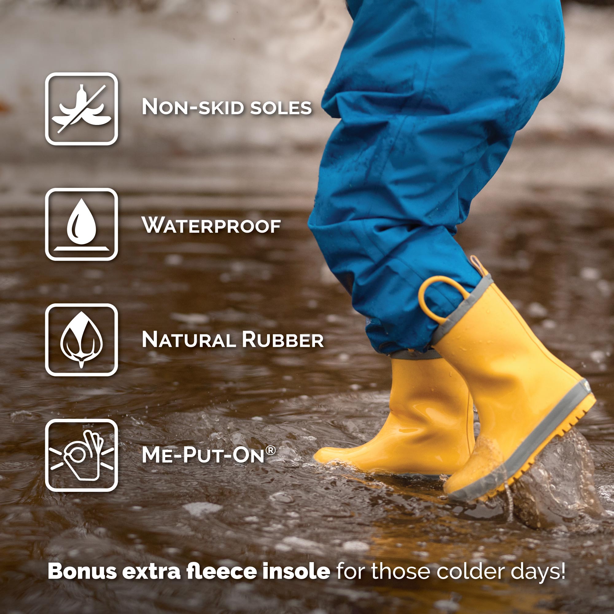 Jan & Jul Puddle-Dry Rain Boots Big Trucks