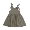 Ba.be.O Cotton Shoulder Tie Dress Olive