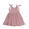 Ba.be.O Cotton Shoulder Tie Dress Dusty Pink